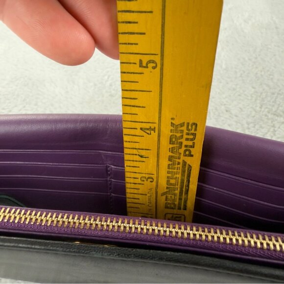 LOEWE Anagram Leather Long Bifold Wallet Black 100% Authentic Made in Spain - Picture 14 of 15